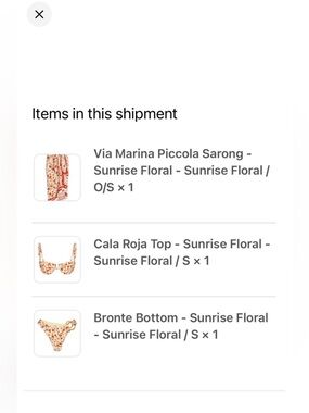 Sunrise floral sarong